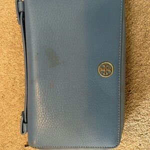 Tory Burch Blue Leather clutch